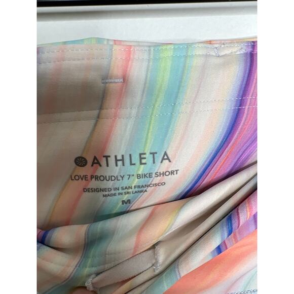Athleta Biker Shorts High Rise Love Proudly 7” - Picture 6 of 8